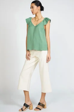 Hot Sweetheart Ruffled Top Women Sleeveless Tops