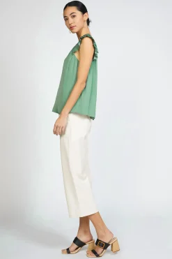 Hot Sweetheart Ruffled Top Women Sleeveless Tops