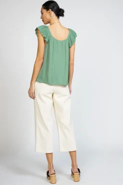 Hot Sweetheart Ruffled Top Women Sleeveless Tops