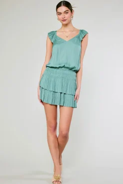 New Sweetheart Smocked Mini Dress Women Mini Dresses