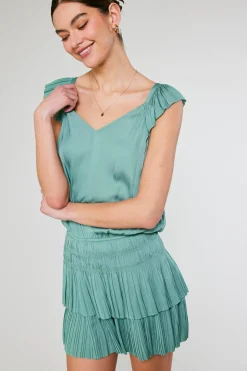New Sweetheart Smocked Mini Dress Women Mini Dresses