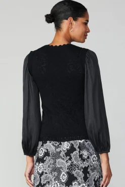Clearance Textural Knit Sweater Top Women Long Sleeve Tops | Sweaters
