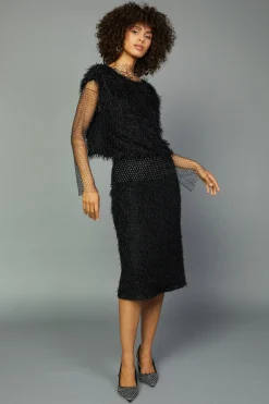 New Textured Sparkle Skirt Women Skirts