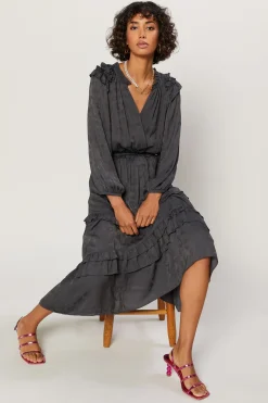 Clearance Tiered Skirt Midi Dress Women Midi Dresses