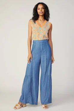 Clearance Tiered Wide Leg Pants Women Pants