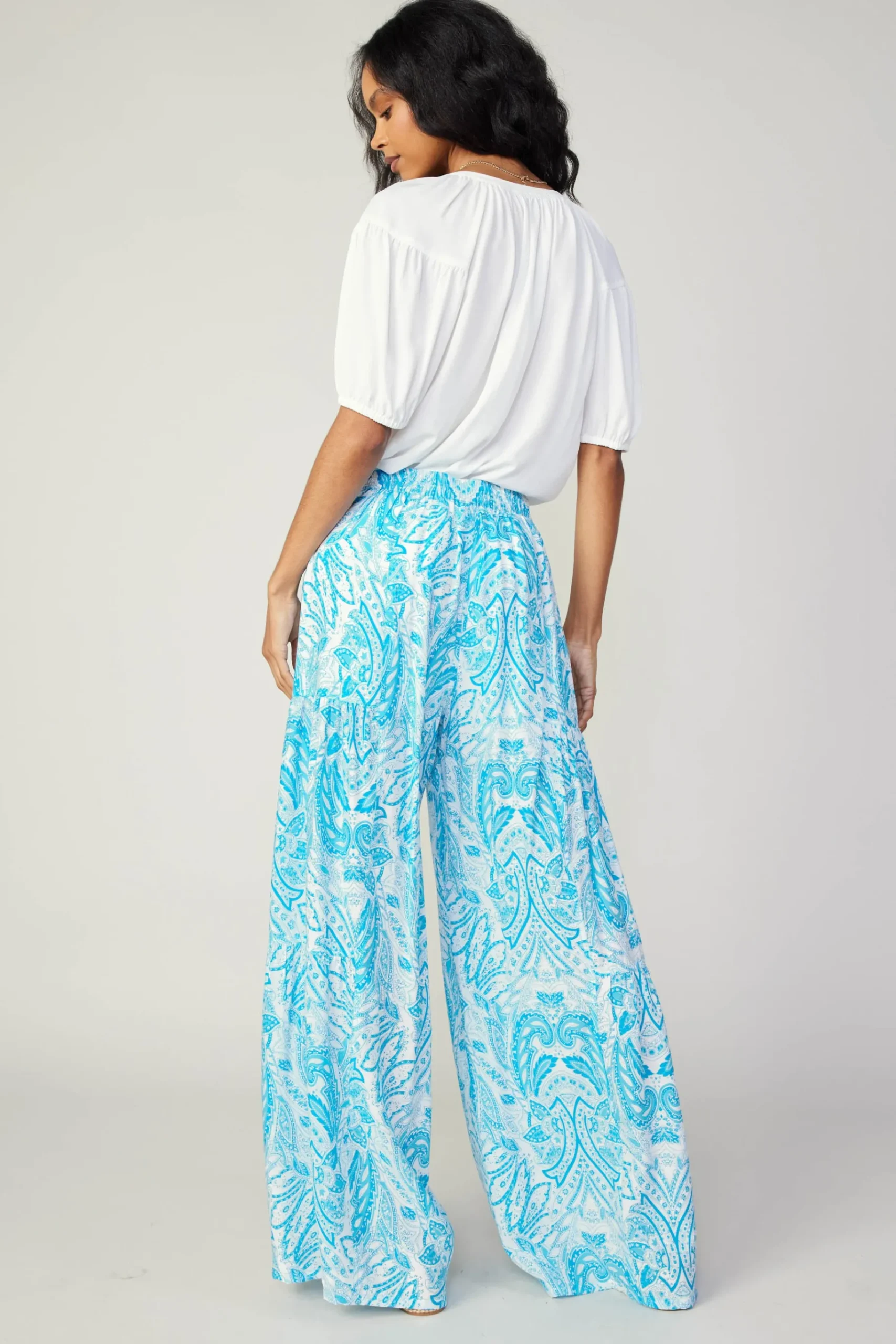 Outlet Tiered Wide Leg Pants Women Pants