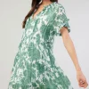 Fashion Tulip Jacquard Mini Dress Women Midi Dresses | Mini Dresses