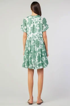 Fashion Tulip Jacquard Mini Dress Women Midi Dresses | Mini Dresses