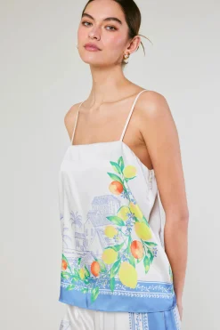 New Tuscan Citrus Cami Women Sleeveless Tops