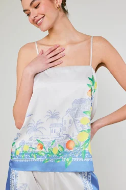 New Tuscan Citrus Cami Women Sleeveless Tops