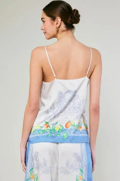 New Tuscan Citrus Cami Women Sleeveless Tops
