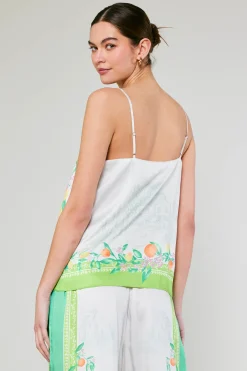 Sale Tuscan Citrus Cami Women Sleeveless Tops