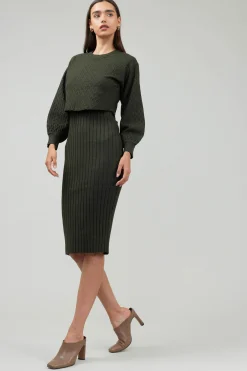 Clearance Two Piece Sweater Dress Women Knitwear | Midi Dresses
