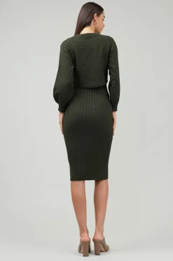 Clearance Two Piece Sweater Dress Women Knitwear | Midi Dresses