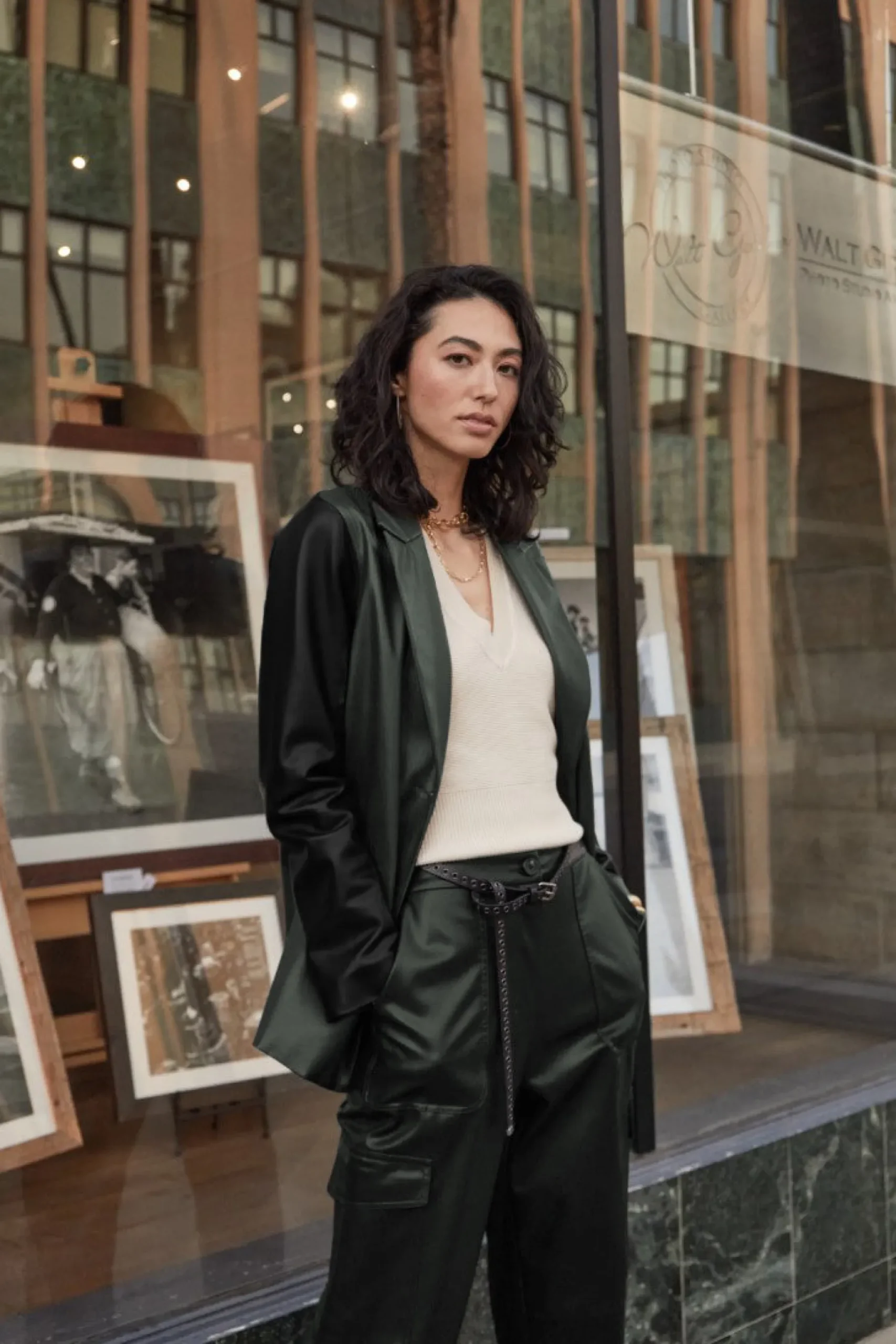 Outlet Two Tone Vegan Leather Jacket Women Coats & Jackets