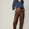 Online Vegan Leather Trousers Women Pants