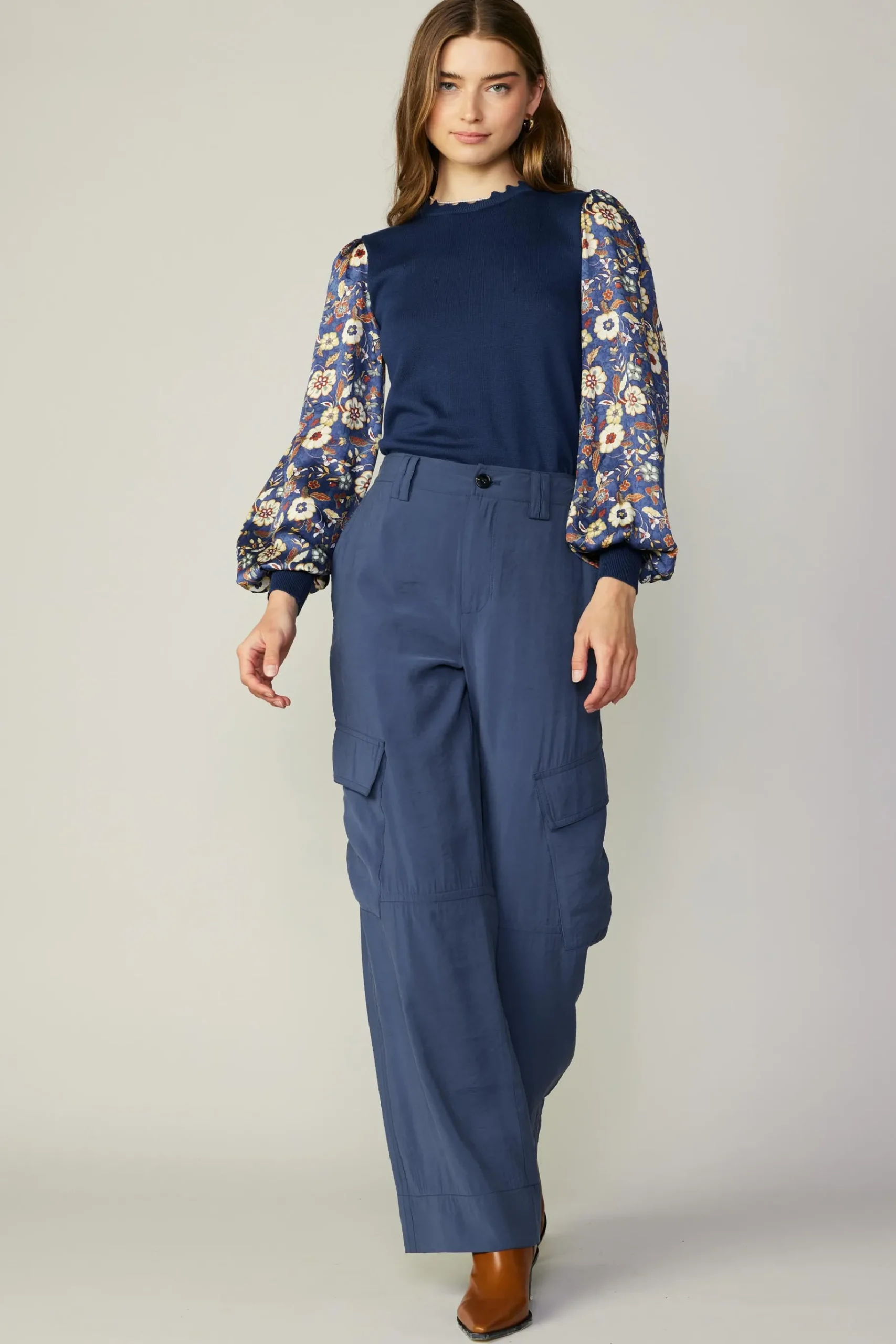 Sale Wide Leg Cargo Pant Women Pants