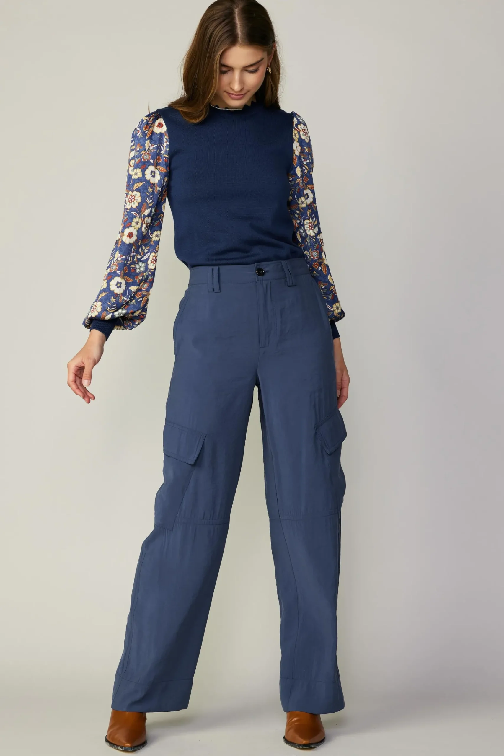 Sale Wide Leg Cargo Pant Women Pants