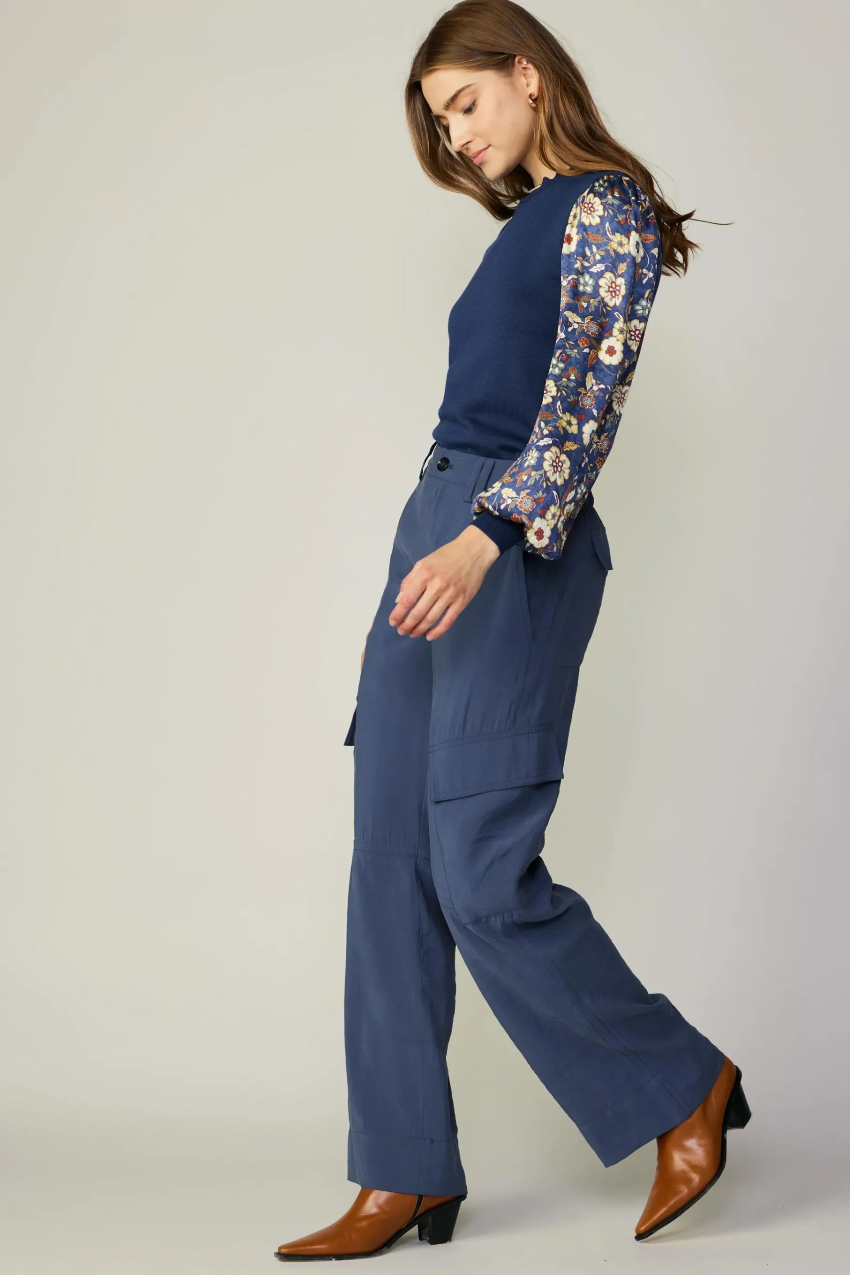 Sale Wide Leg Cargo Pant Women Pants