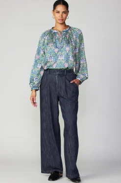 Clearance Wide Leg Denim Pants Women Pants