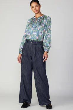 Clearance Wide Leg Denim Pants Women Pants