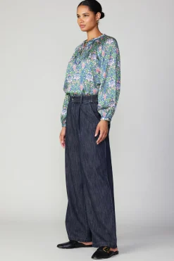 Clearance Wide Leg Denim Pants Women Pants