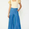 New Wide Leg Tiered Pants Women Pants