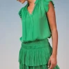 Best Zoey Pleated Mini Dress Women Mini Dresses