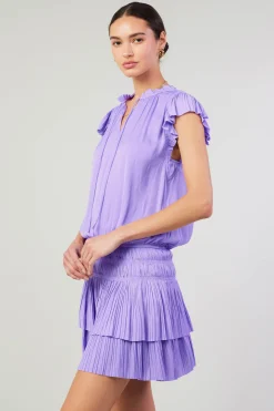 Fashion Zoey Pleated Mini Dress Women Mini Dresses