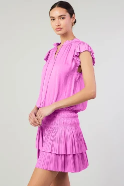 Online Zoey Pleated Mini Dress Women Mini Dresses