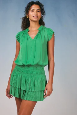 Best Zoey Pleated Mini Dress Women Mini Dresses