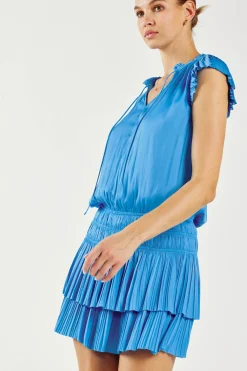 Best Zoey Pleated Mini Dress Women Mini Dresses