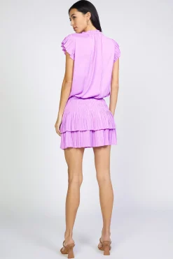 New Zoey Pleated Mini Dress Women Mini Dresses