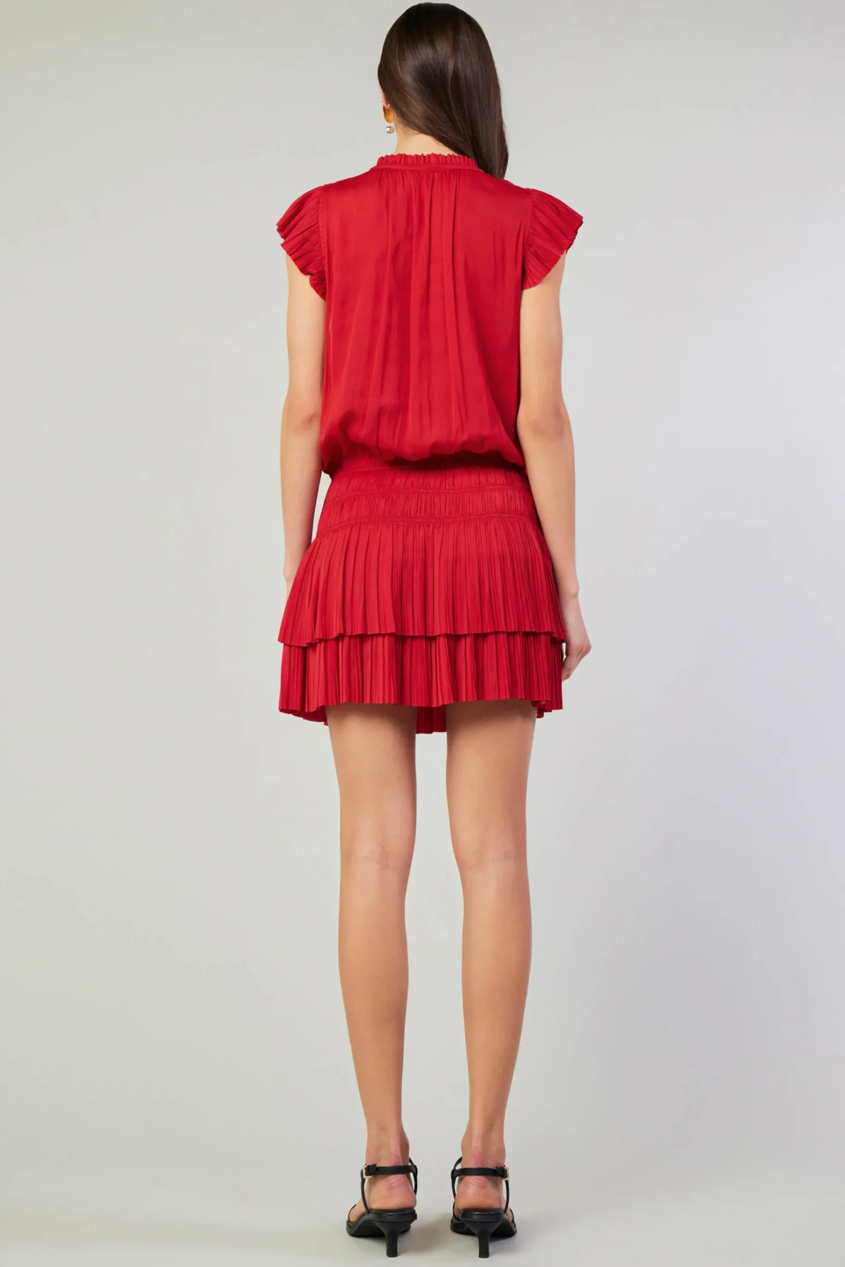 Fashion Zoey Pleated Mini Dress Women Mini Dresses