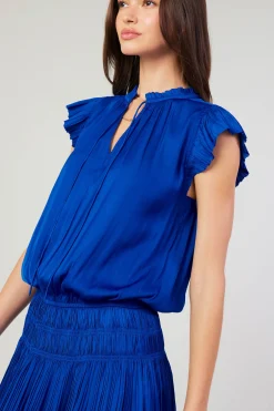 New Zoey Pleated Mini Dress Women Mini Dresses